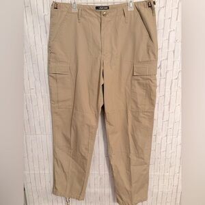 LA POLICE GEAR Tan Cargo Pants with Durable Cotton Blend